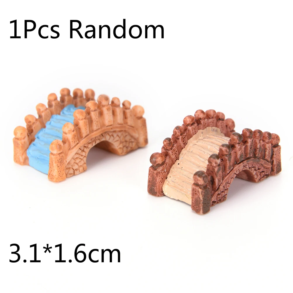 

Resin Bridge Figurines Mini Resin Crafts Fairy Garden Miniatures DIY Terrarium Succulents Miniatures Micro Landscape Decoration