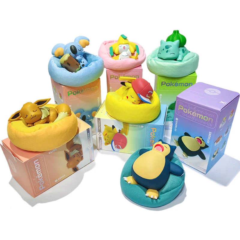 

New Pokemon Pikachu Stitch Anime Anime Furige Fashion Play Cartoon Cute Doll Ornament Takara Tomy Kids Toys Gift