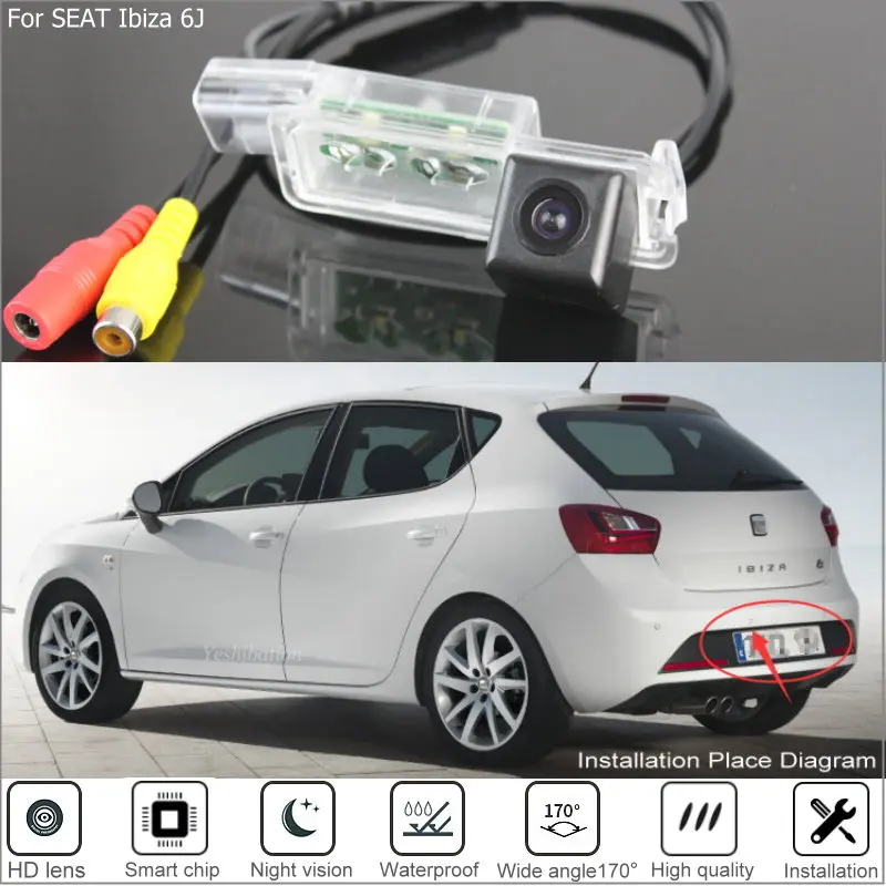 Для SEAT Ibiza 6J 2009 2010 2012 2014 2016 2018 HD Автомобильная камера заднего вида высокого