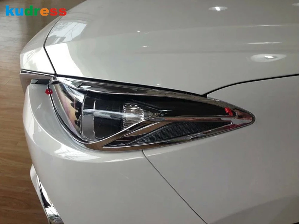 Хромированная накладка на переднюю фару автомобиля для Mazda3 Axela 2013 2014 2015 2016 ABS