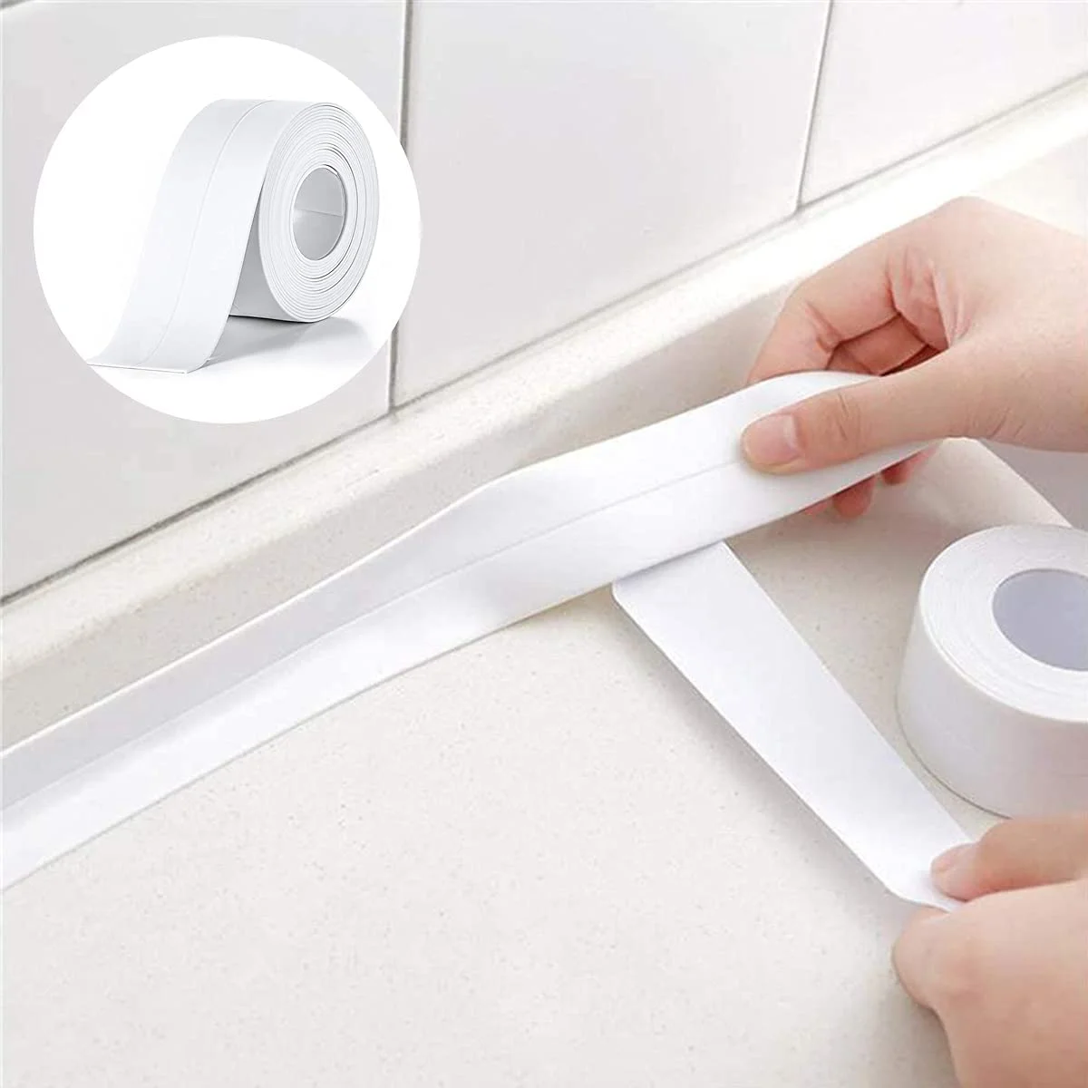 

Waterproof Wall Sticker Shower Bath Sealing Strip Tape Caulk Strip Self Adhesive Sticker For Bathroom Home Wall Room Decor