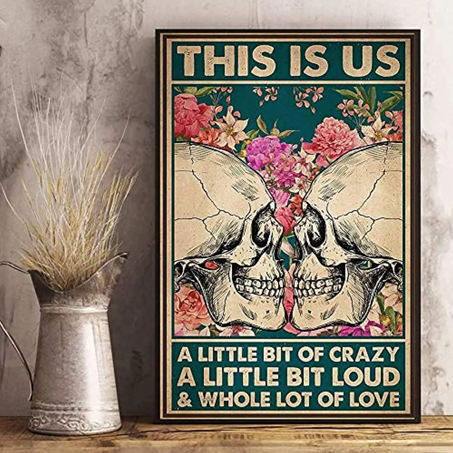 

Retro Metal Tin Sign This Is Us Whole Lot Of Love, Wall Decoration,Bar,Restaurant, Cafe, Living Room, Bedroom, Garage 12x16