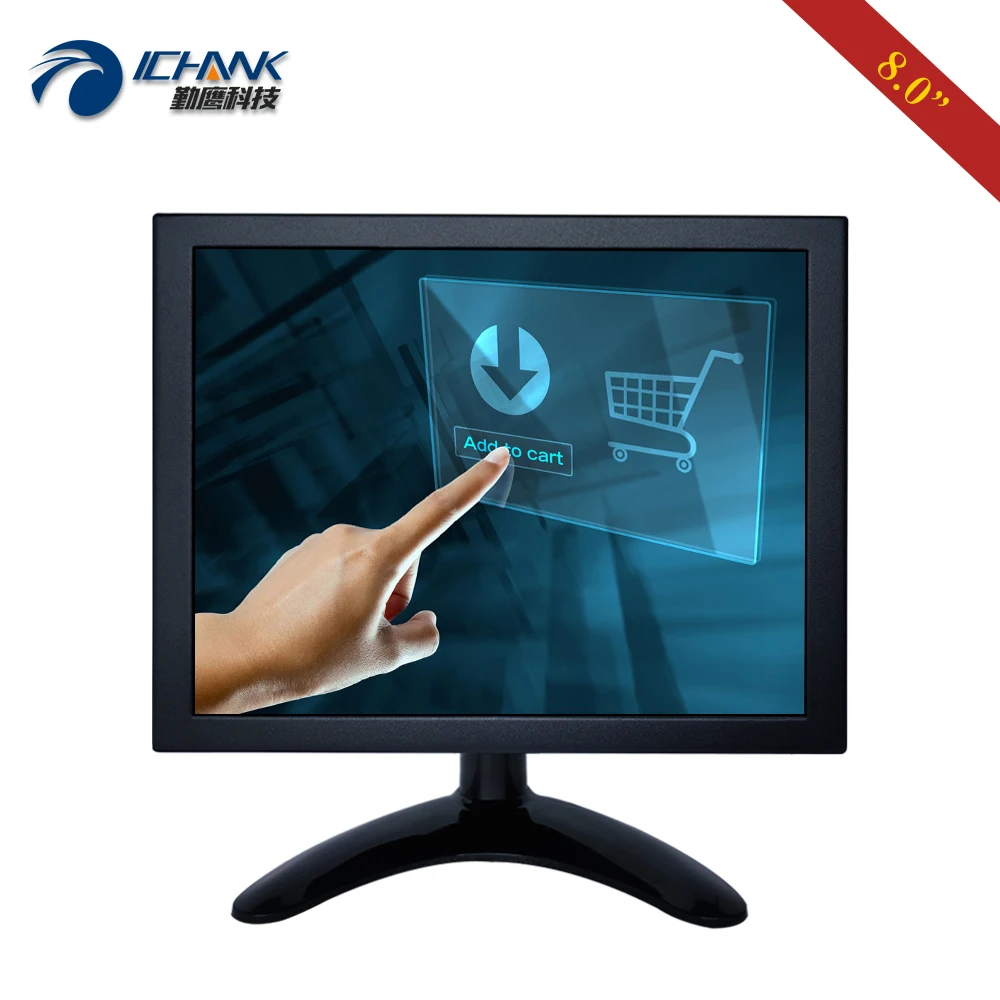 ZB080TC-262R/8 "дюймов 1024x768 4:3 ГМДИ VGA USB анти-помех металлический чехол промышленные