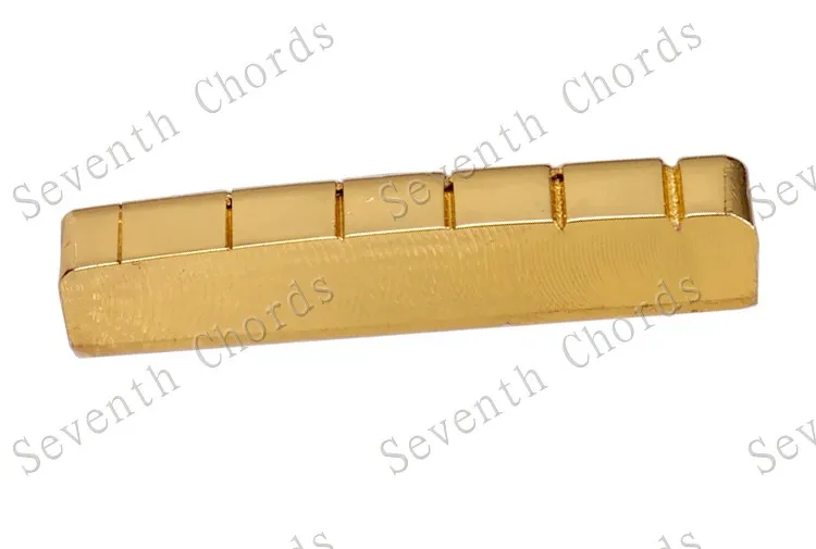 6 string geschlitzte messing mutter für lp elektrische gitarre größe 43x6x8 75mm oder 42x6x8 75mm für wählen free global s