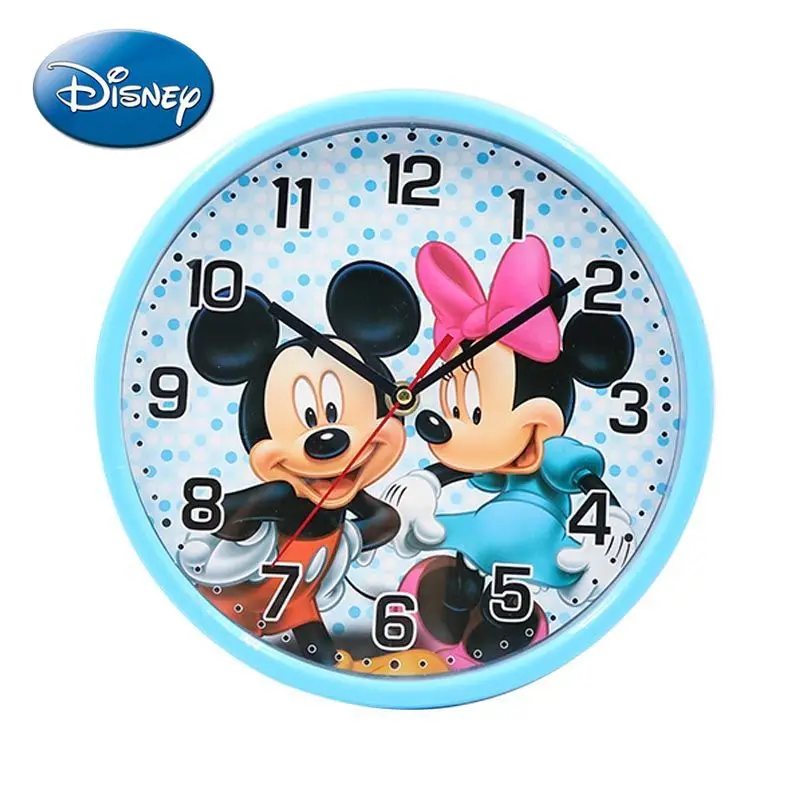 

Disney Mickey Mouse Minnie Cartoon Watch Fashion Wall Watch Round Bedroom Wall Clock Silent Quartz Clock