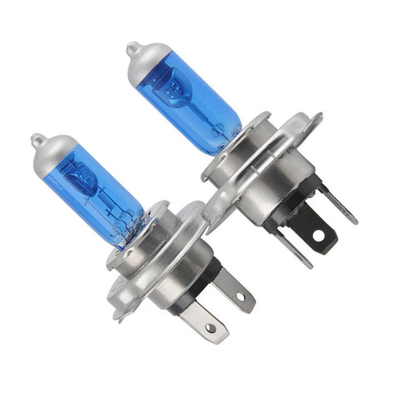 

2pcs Car H4 Xenon Light Lamps H4/HB2 9003 Xenon White 12V 55W 6000K Bright Light Halogen Headlight Bulb