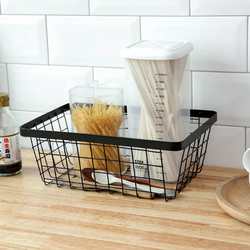 Металлическая корзина-органайзер для хранения корзина с проволочной сеткой