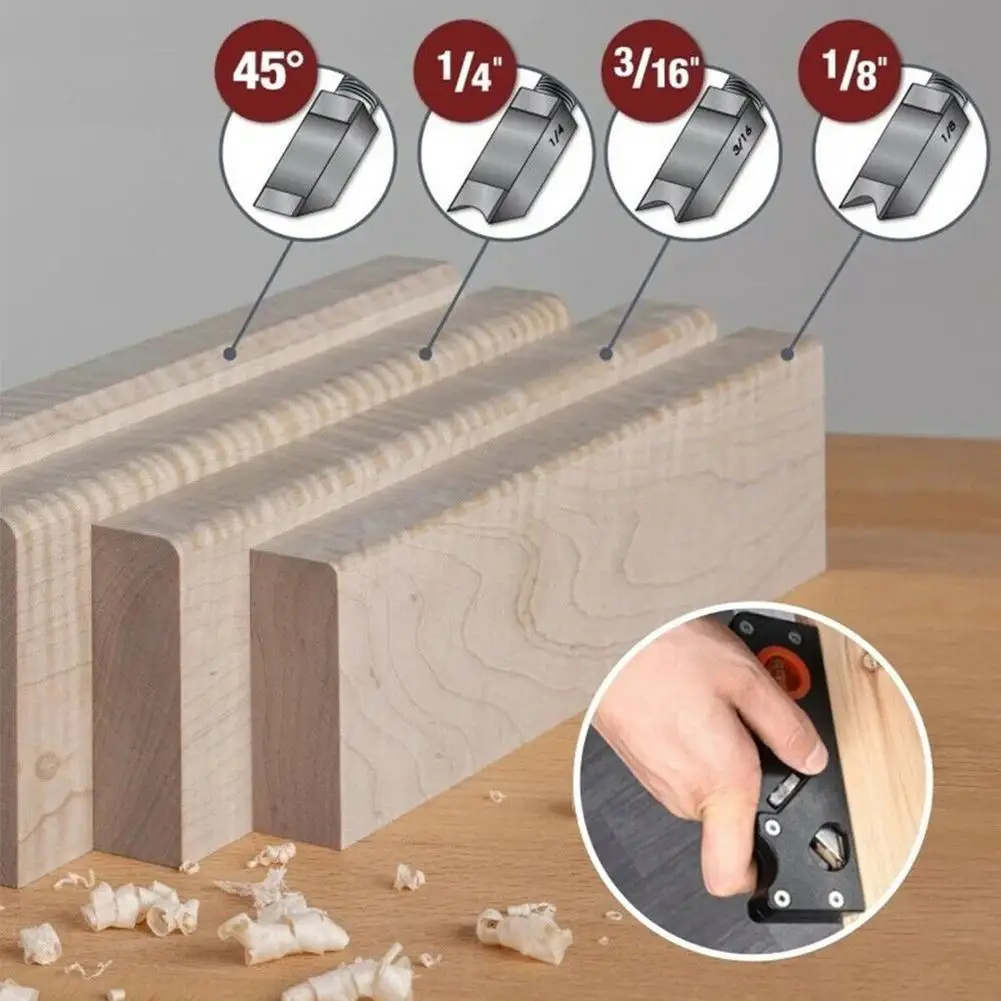 

Various styles of wood blade edge corner flat 45 degree manual beveled planer beveling and trimming accessories