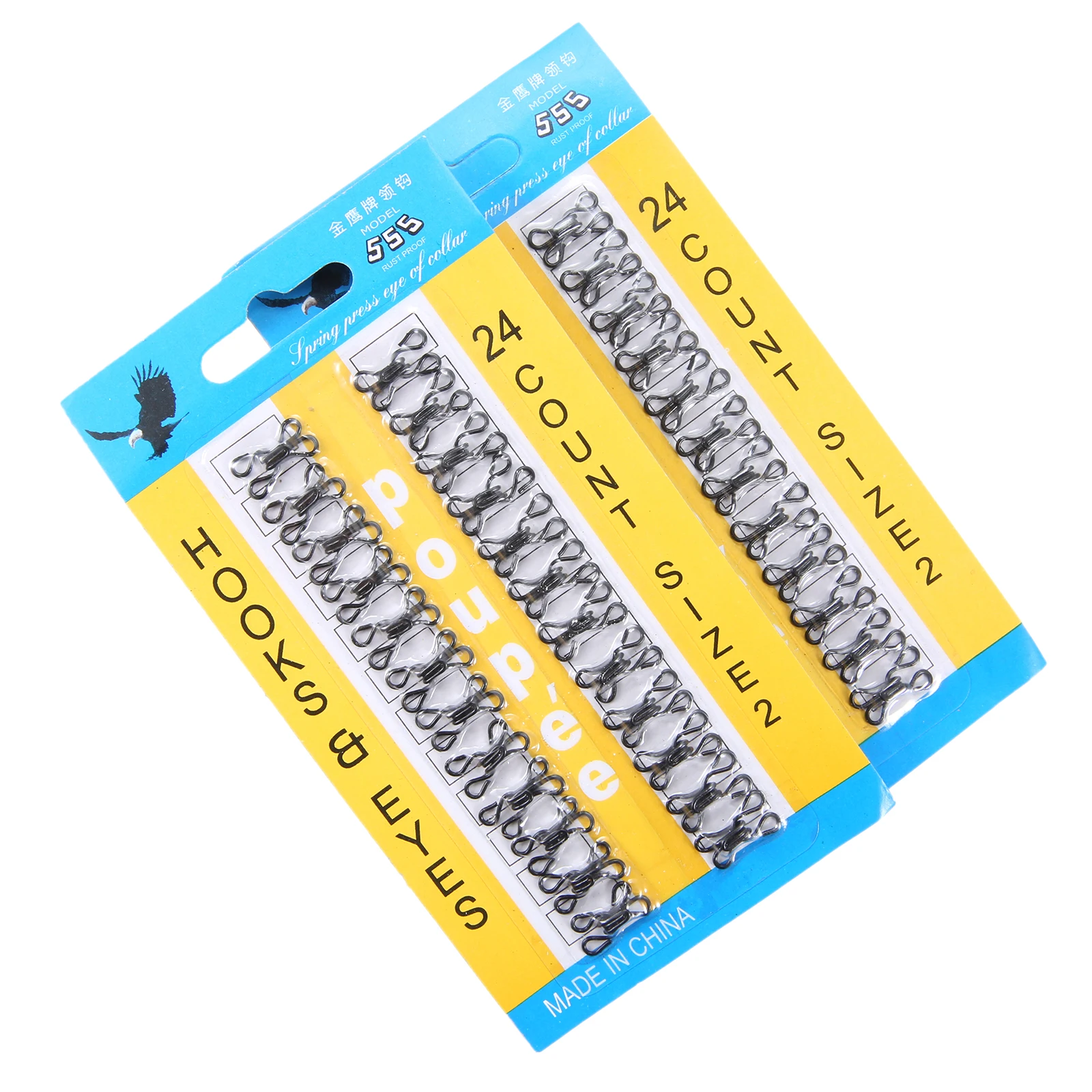 DRELD 48 комплектов 7 12 мм Швейные крюк и глаза металлическая пряжка застежка