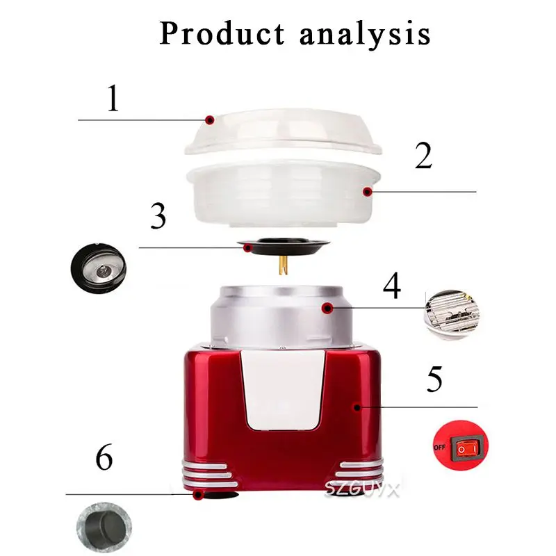 

Electric DIY Sweet Cotton Candy Machine Mini Portable Cotton Candy Household Children's Small Cotton Candy Machine 220V