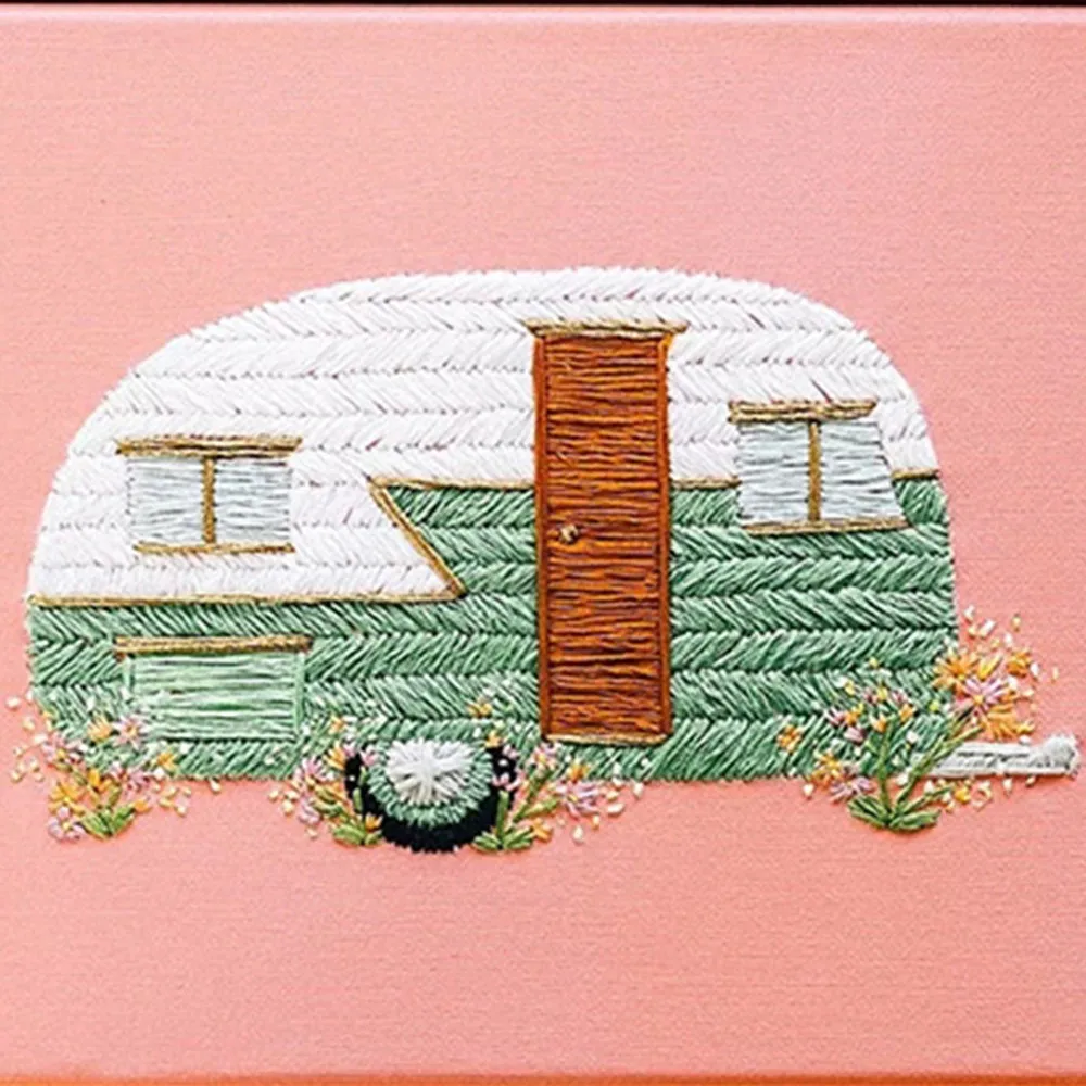 Молодежный рисунок автомобиля Diy ручной работы материал посылка Ручное шитье