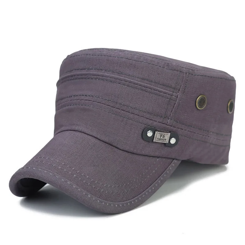 Мужская и женская армейская Кепка с плоским козырьком хлопковая военная