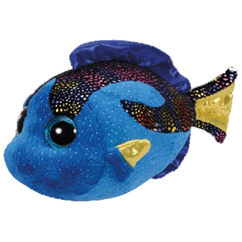 

Ty Beanie Babies Aqua The Fish Plush Animal Toys Stuffed Doll Gift 15cm