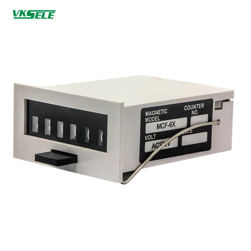 MCF 6X 6 цифр электромагнитный промышленный счетчик AC110V 220V DC 12V 24V|Счетчики| |