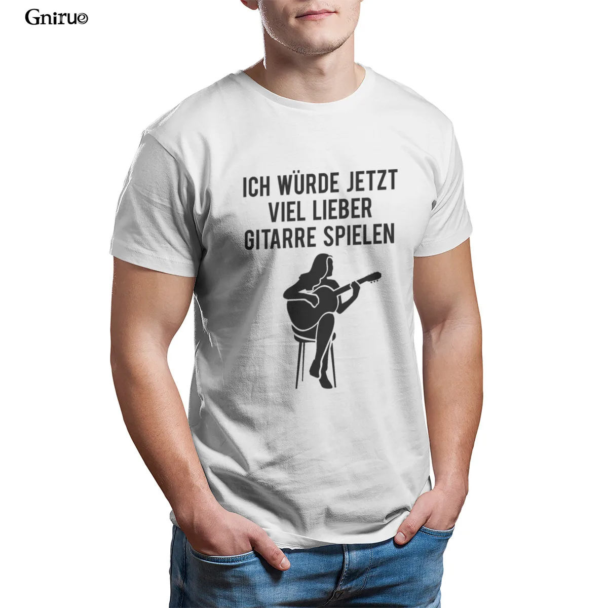 

Wholesale Guitarist Guitar Player Acoustic Guitar Quote Gift Unisex T-Shirt Essentials Gift Gothic Unisex Japanese Style 86940