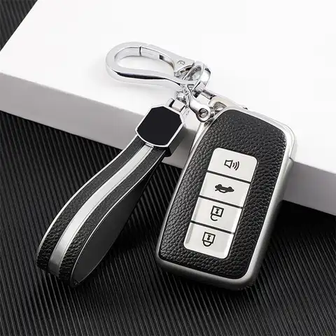 Чехол для автомобильного ключа из ТПУ и кожи с 4 кнопками, чехол для Lexus NX 200 NX300H RX 350 450H ES 350 ES 300h, автомобильный держатель, сумка, аксессуары для...