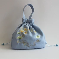 2020 new handbag vintage embroidered handbag hanfu bag hanfu accessories hand cloth suitcase bag mobile phone bag womens bag