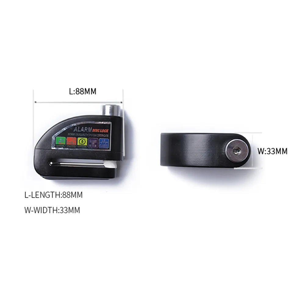 

Motorcycle Scooter Anti-theft Brake Disc Lock Wheel Alarm Security Loud Decibel Alarm Rope Cloth Bag Bicycle Bike Wheel #YL10