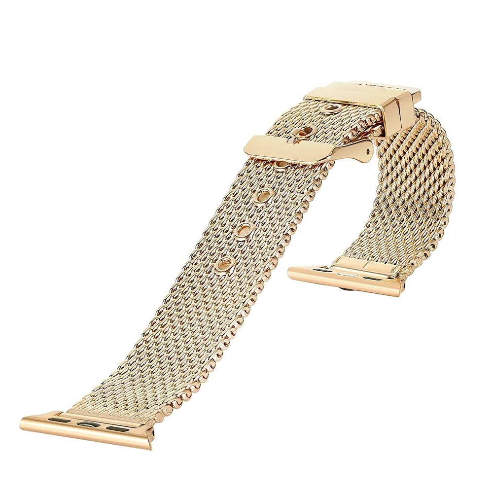 Luxury Stainless Steel Strap for Apple Watch Band 42mm/38mm/44mm/40 Black Silver Bracelet Watchband iWatch 4/3/2 Metal Belt | Наручные