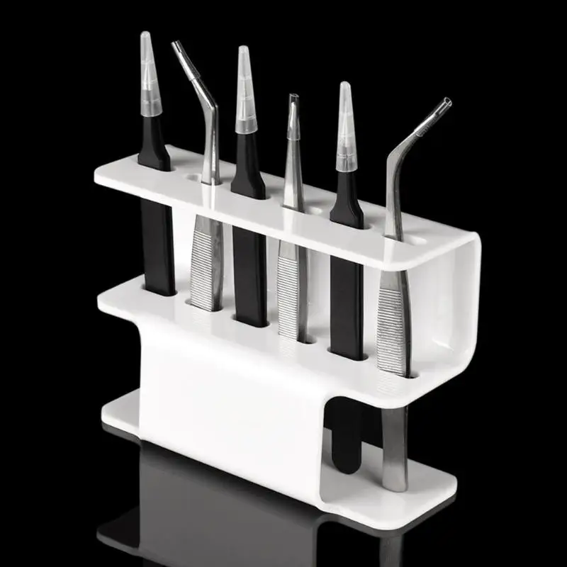 Acrylic Tweezers Stand Storage Rack Display for Tools Collecting Arranging S-type Design Saves Space and Volume | Красота и здоровье