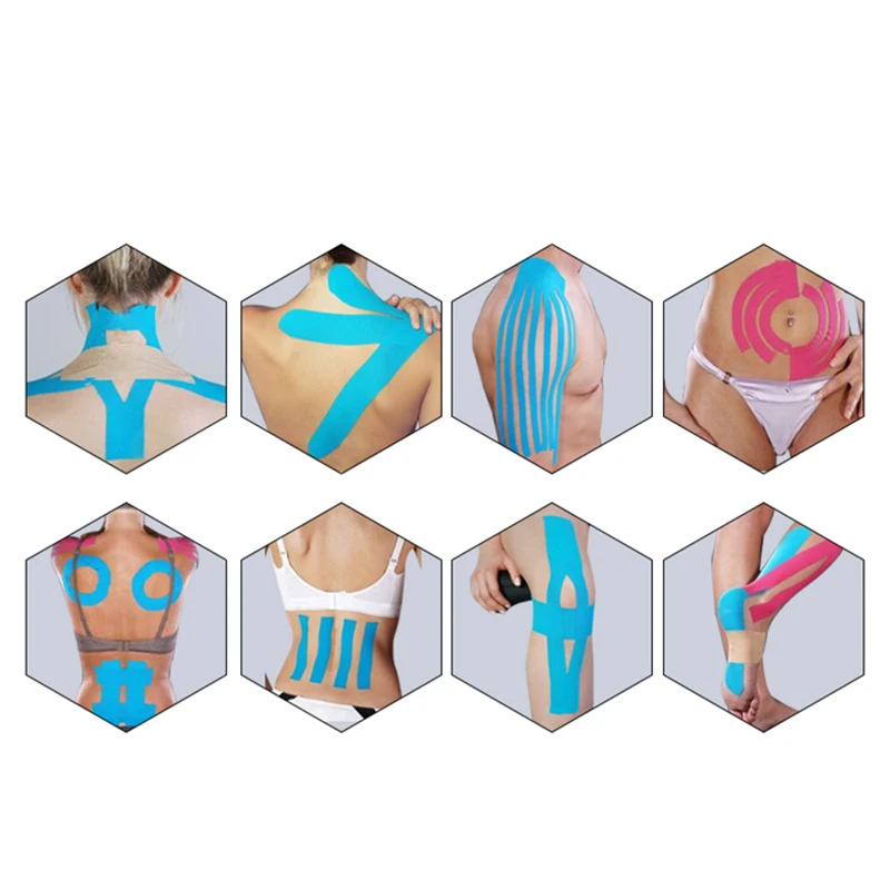 

GOBYGO 5M Elastic Sport Bandage Tape Knee Protector Self Adhesive Cotton Elastoplast Bandage Kinesiology Muscle Tape for Gym