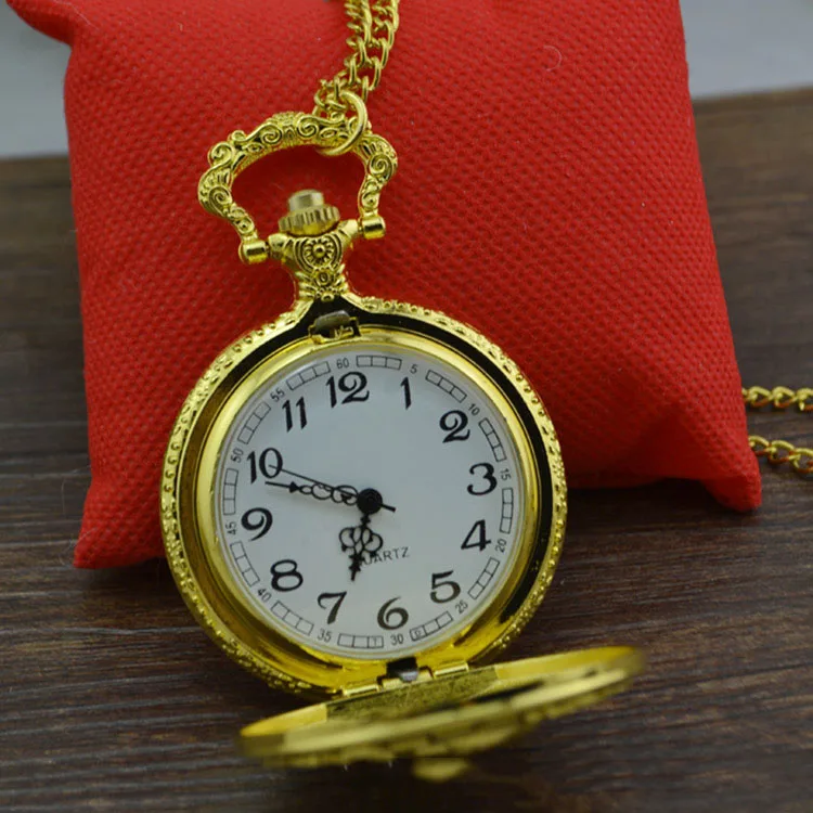 

Men's Pocket Watch Chairman Mao Pocket Watch Vintage Embossed Gold Map Clock and Watch Mao Zedong Will Sell Pocket Watch Gift
