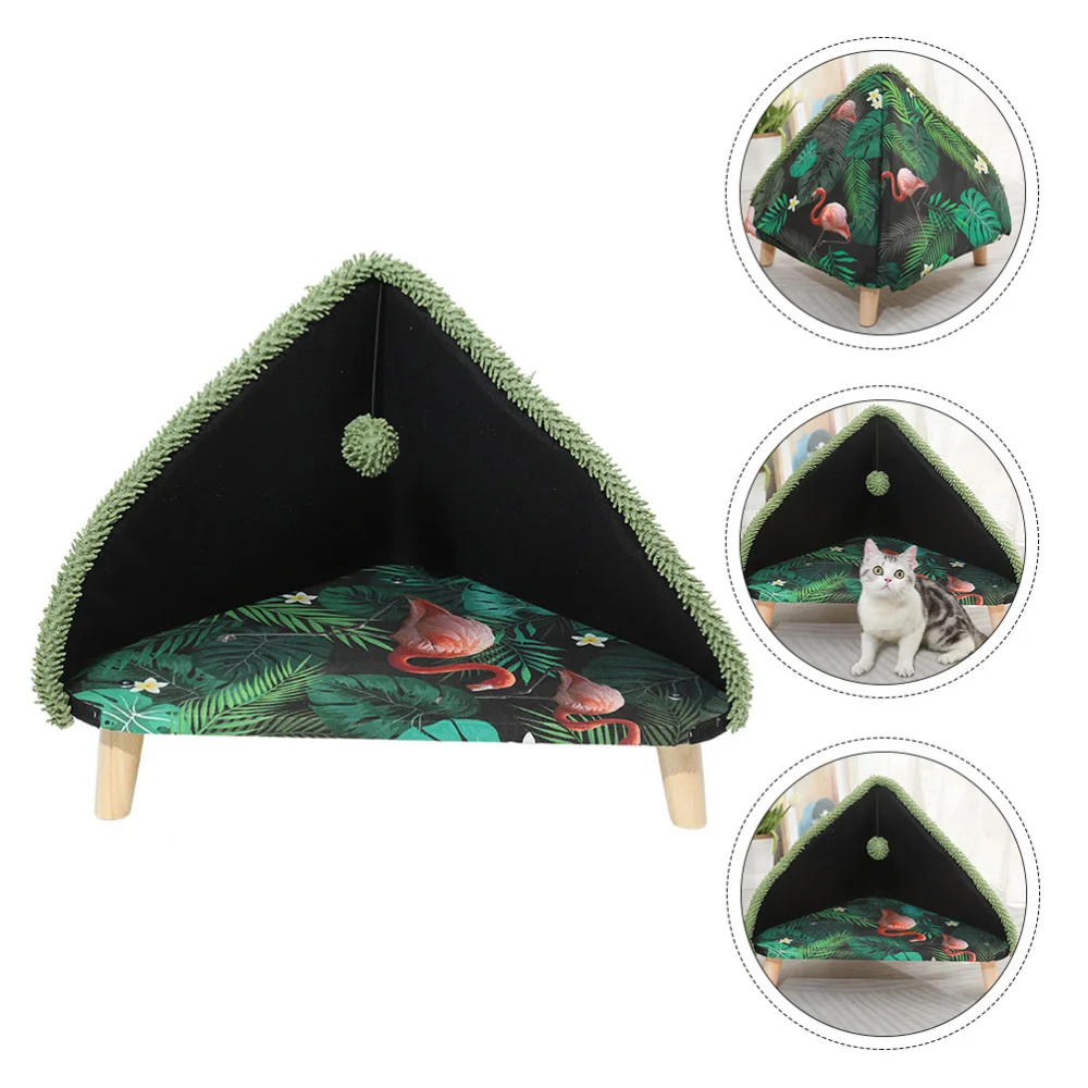 

1Pc Cat House Triangular Pet Nest Pet Cat Sleeping Cushion Pet Supplies