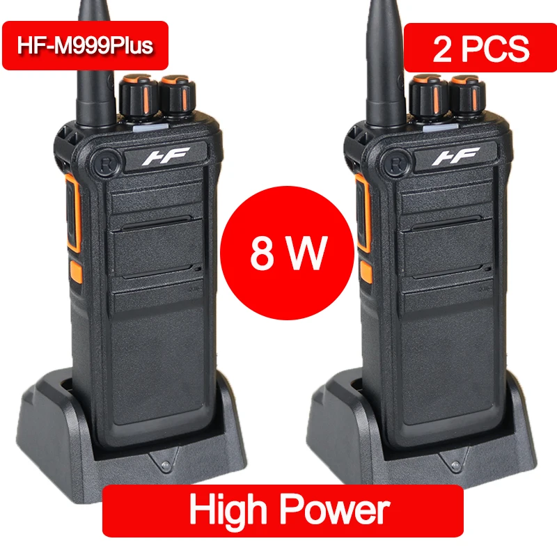 wholesale 8W High Power walkie talkie  2PCS two way CB radio Long Range Walky Talky Professional Ham Radio Uhf Radio Comunicador