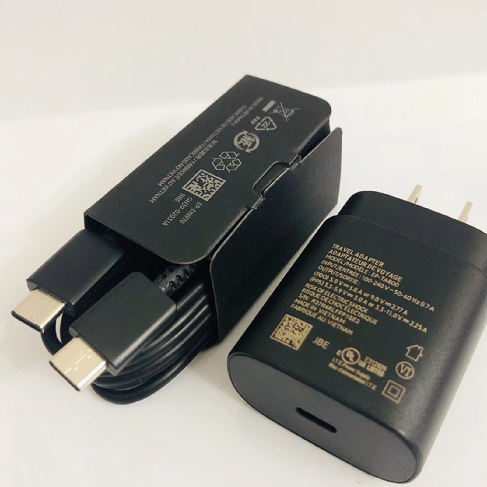 Для Samsung S21 S20 5G 25w зарядное устройство с супер кабель быстрой зарядки Usb Type C Pd PPS