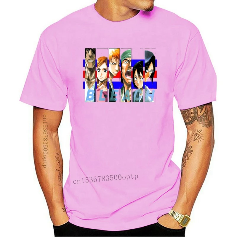 

Новинка 2021 2021, модная брендовая одежда 2021 отбеливатель Ichigo и Friends, Мужская черная футболка с аниме-рисунком, размеры от S до 3XL