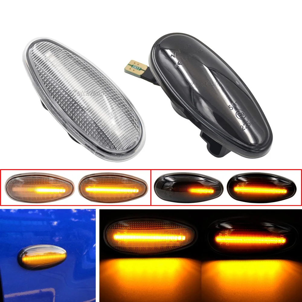 

LED Car Turn Signal Side Marker Light Scroll Flasher For Mitsubishi Pajero Outlander Lancer Galant Eclipse I-Miev Freeca Space