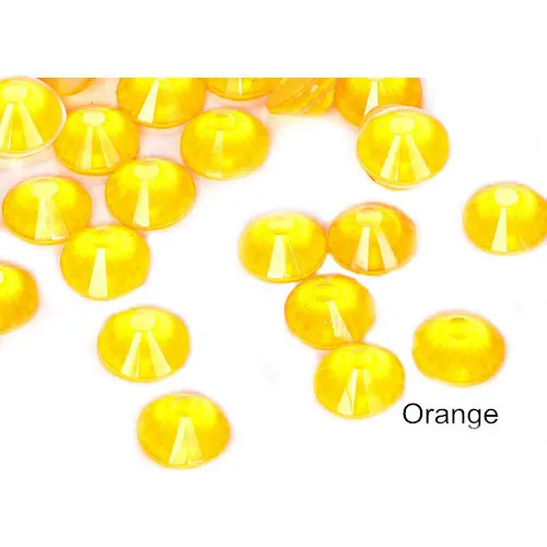 Orange Высококачественные стразы, красочные неоновые стразы, фосфоресцирующие Электрические наклейки для ногтей, неоновые стразы s украшения для одежды F0192 - Цвет: Orange