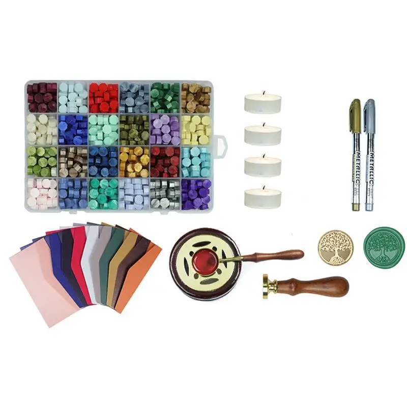 Набор винтажных восковых уплотнений сделай сам восковая Подарочная коробка