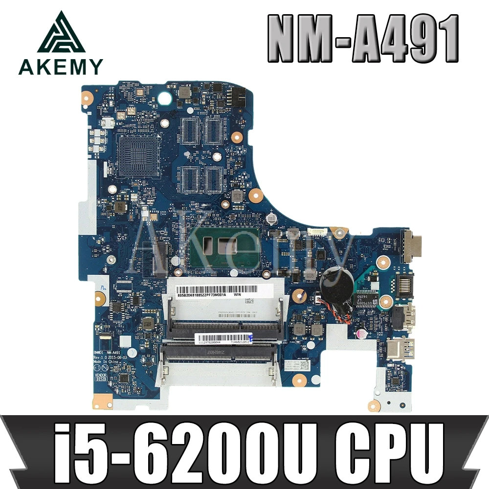 

Akemy For Lenovo 300-17Isk Laptop Motherboard w/ i5-6200U CPU NM-A491 100% fully tested