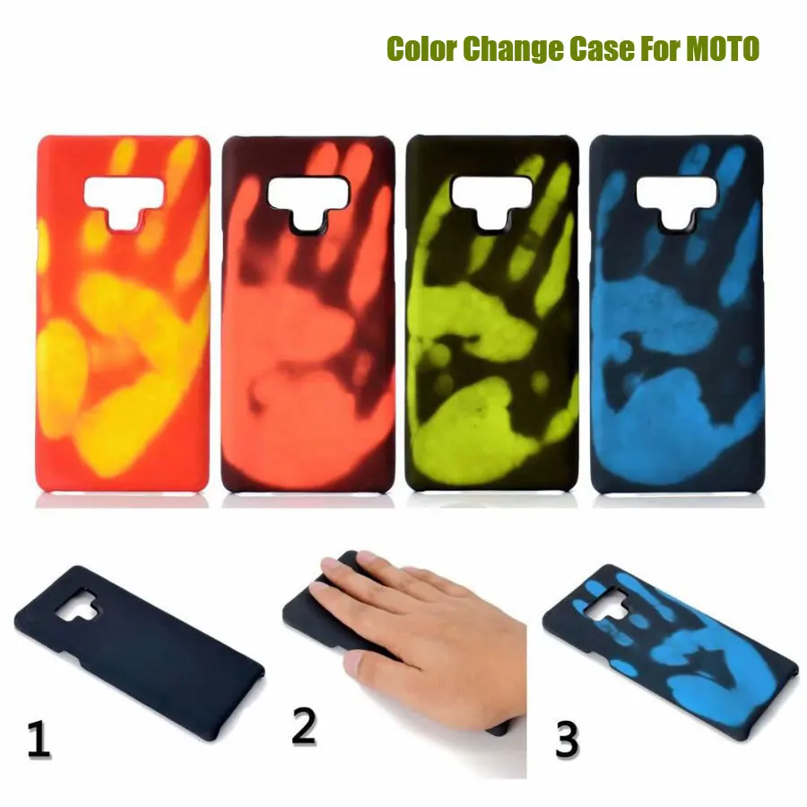 

Color Change Thermal Heat Temperature Sensing Case For Moto G7 Plus G7 Power Protective Shell Cover