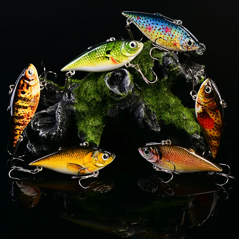 Sunlure 1 шт. VIB рыболовная приманка 6 5 см-9 г жесткая Приманка Crankbait искусственная 3D Eyes