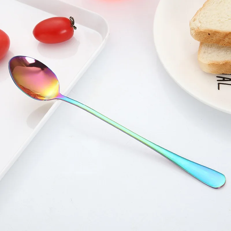 Креативная ложка-мешалка из нержавеющей стали ложка для льда титановая черная