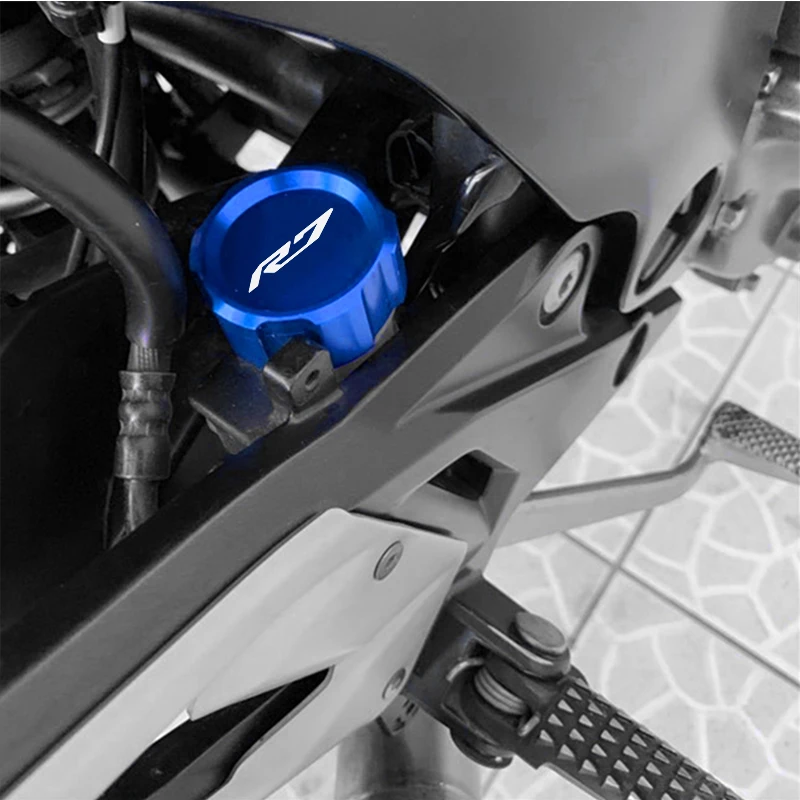 

For YAMAHA YZF R7 YZF-R7 YZFR7 2021 2022 Motorcycle CNC Front & Rear Brake Fluid Cylinder Master Reservoir Cover Cap