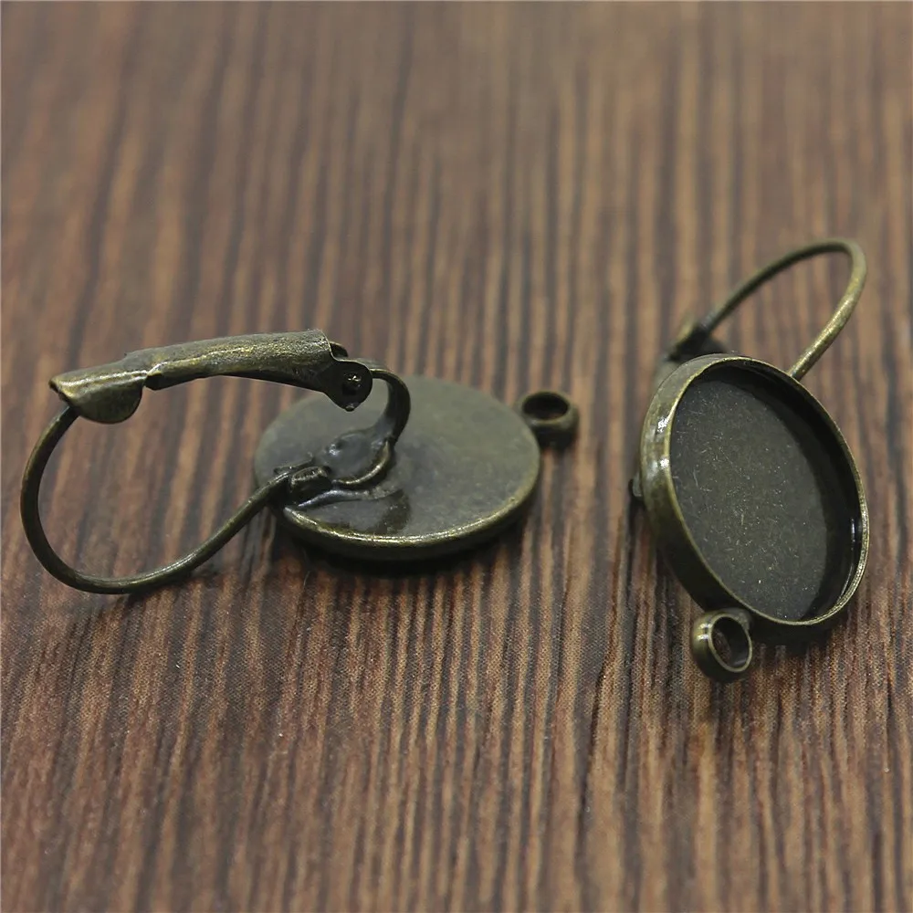 

Pendants for jewelry wholesale 12mm Round earring setting 5pcs