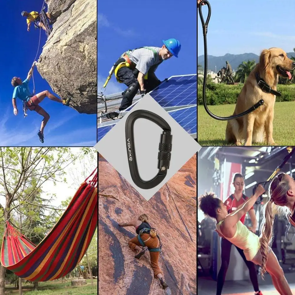 

Rock Climbing Load-bearing Hook Climbing Carabiner Hammock Buckle Safety Hook Bearing Hook Hand-lift Connection Lock