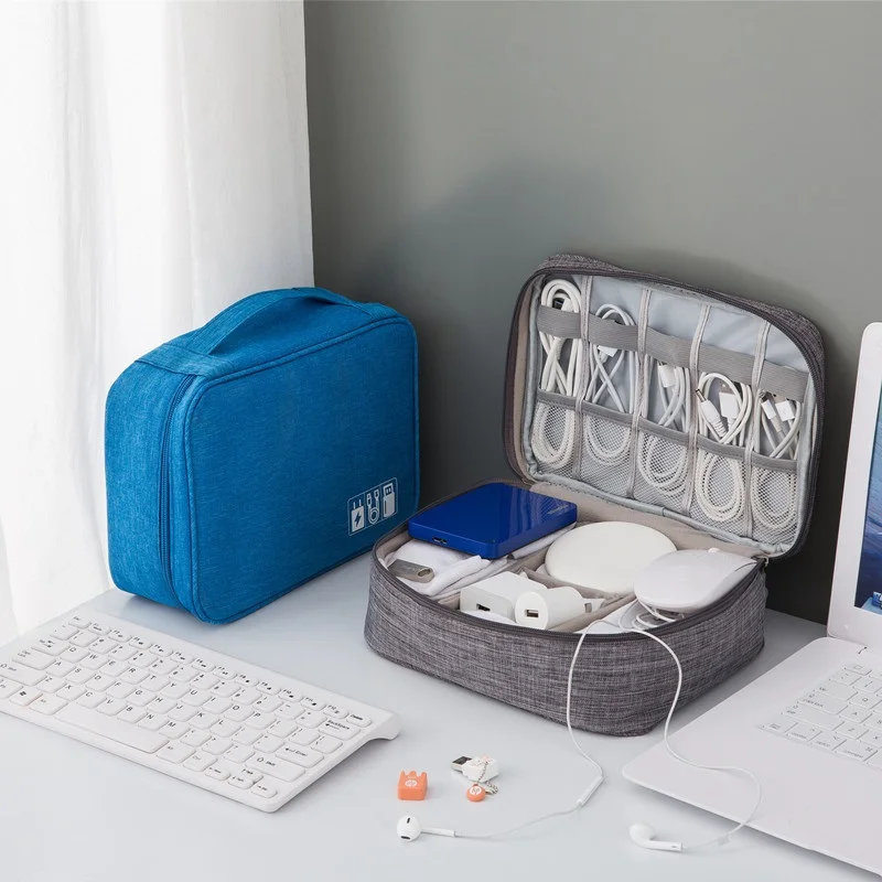 Cable Organizer Bag, Cable Storage Bag, Electronic Device Organizer, Headphone Case, Travel Case, Accessories, Digital Bag