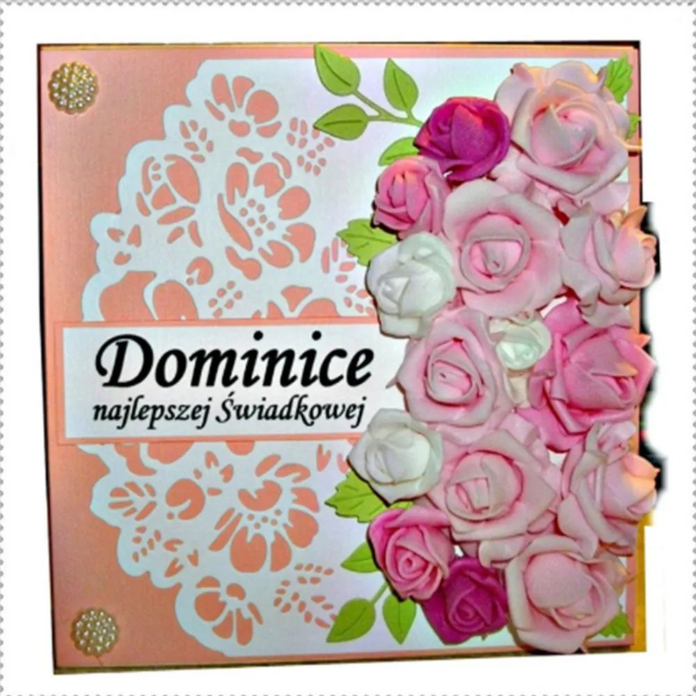 2019 Новая роза цветок листья Трафаретный вырубной штамп Трафареты набор сделай