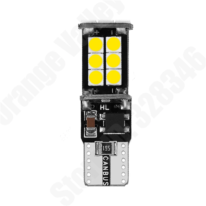 10 шт. Автомобильный светодиодный T10 Canbus W5W лампы 168 194 15 SMD 3030 Купол Чтение лампа