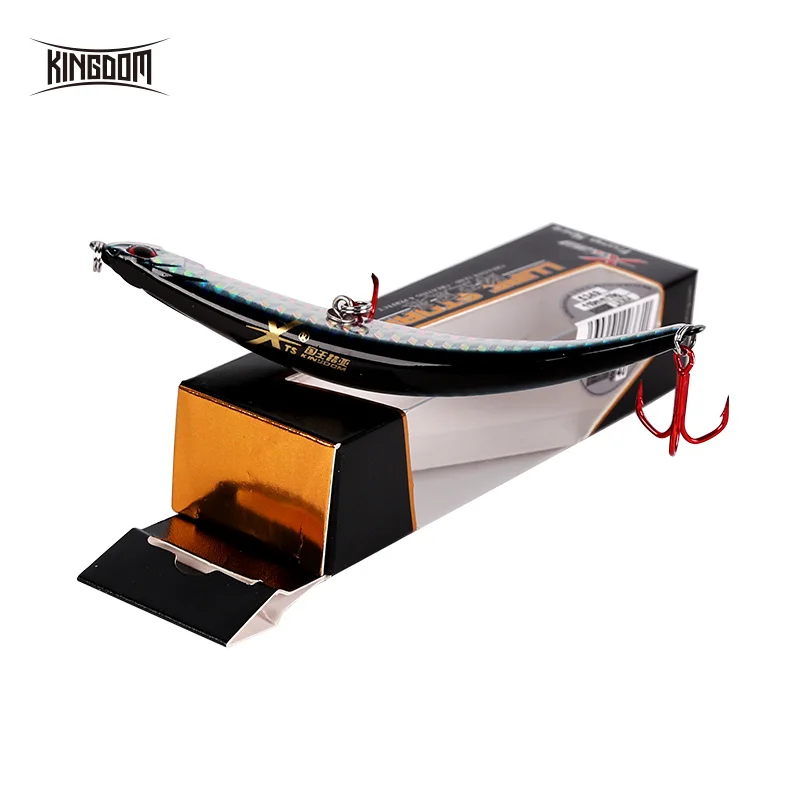 Kingdom Topwater Floating Pencil Fishing Lures Jerkbaits 110mm/10g 86mm/6.5g Artificial Wobbles Hard Baits Fishing For Sea Bass