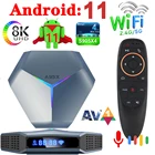 ТВ-приставка A95X F4 Amlogic S905X4, Android 11, 4K HD, YouTube, 2021, Wi-Fi, RGB-подсветка