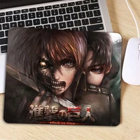 patterned mouse pad attack on titan picture anti slip laptop pc mice pad mause mat mousepad for optical laser mouse promotion