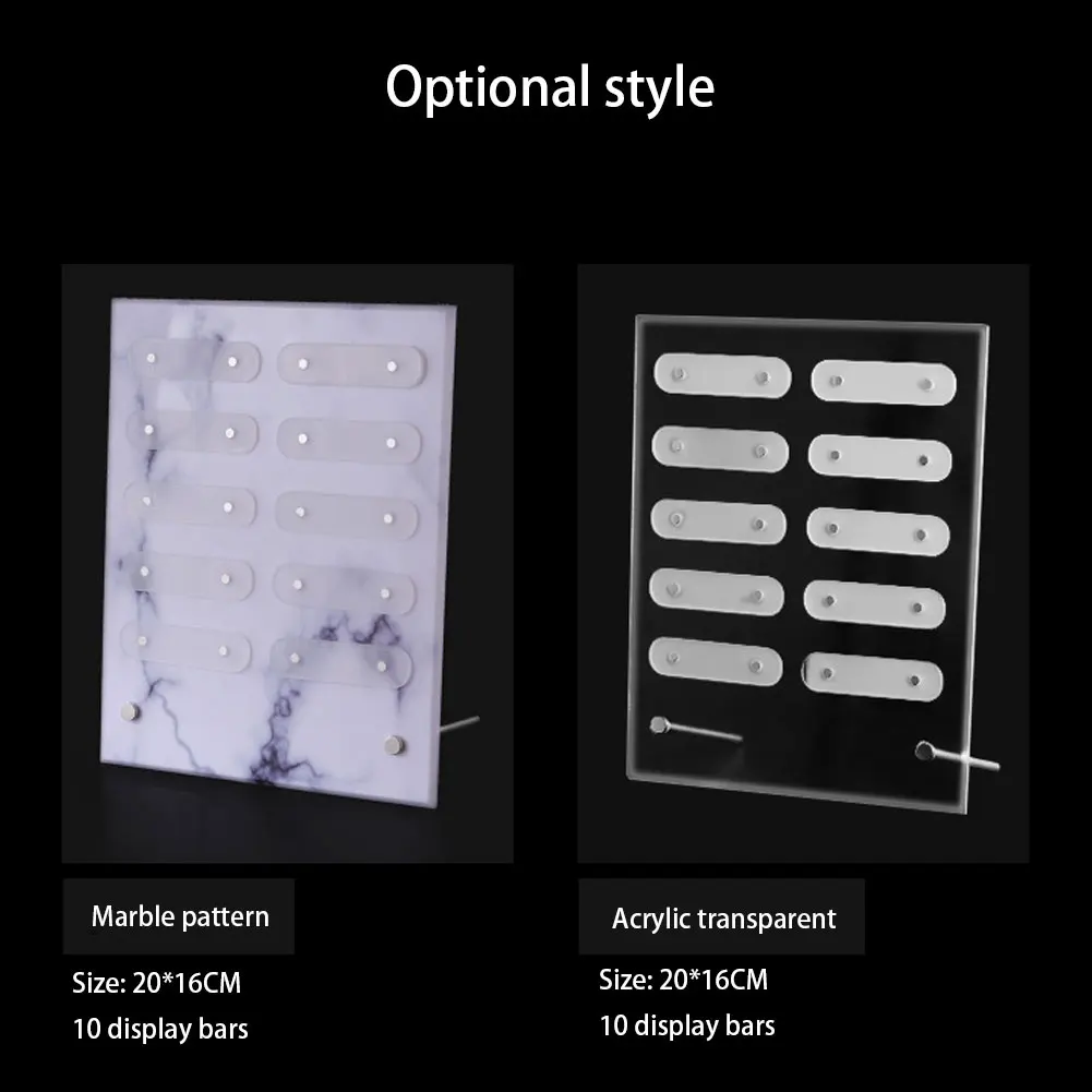 

Nail Display Board Art Detachable Color Card Magnetic Marble Acrylic Chart False Tip Display For Nail Art Salon Manicure Tools