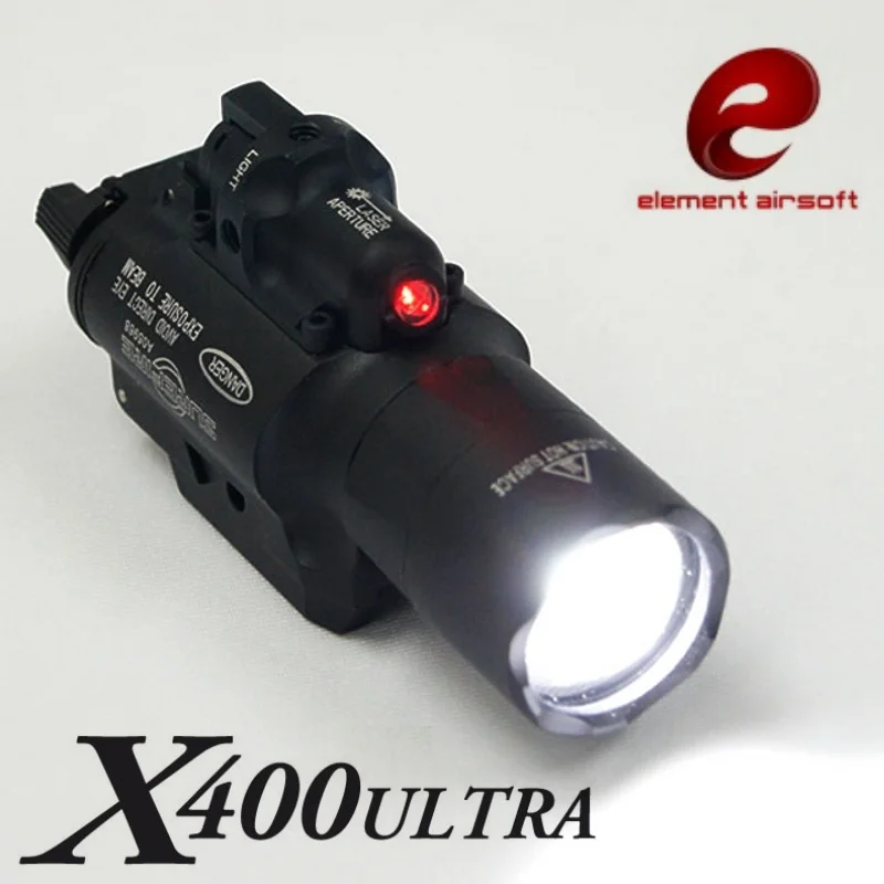 

Светильник для пистолета Element Airsoft X400U X400, УЛЬТРАКРАСНЫЙ точечный лазерный указатель, светильник Softair, тактический охотничий свет EX367