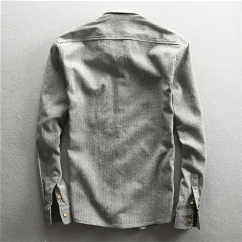 Винтажная хлопковая Льняная мужская рубашка весна лето дышащие рубашки с