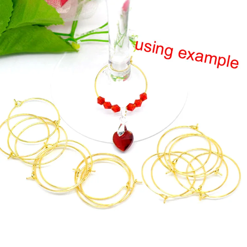 LF 100 шт 35 мм золотые кольца для ушей медные серьги ювелирные изделия в поисках